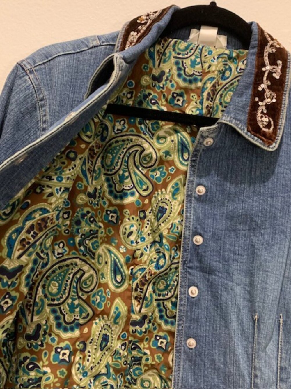Christopher & Banks Jean Jacket Size Large - Picture 5 of 12